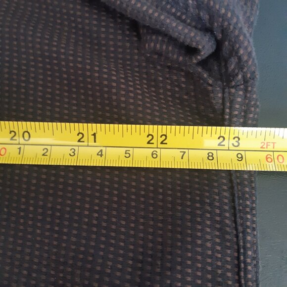 Klauss Boehler Kollektion SZ M Brown & Tan Woven Check Men's Button Up Shirt - Picture 8 of 12